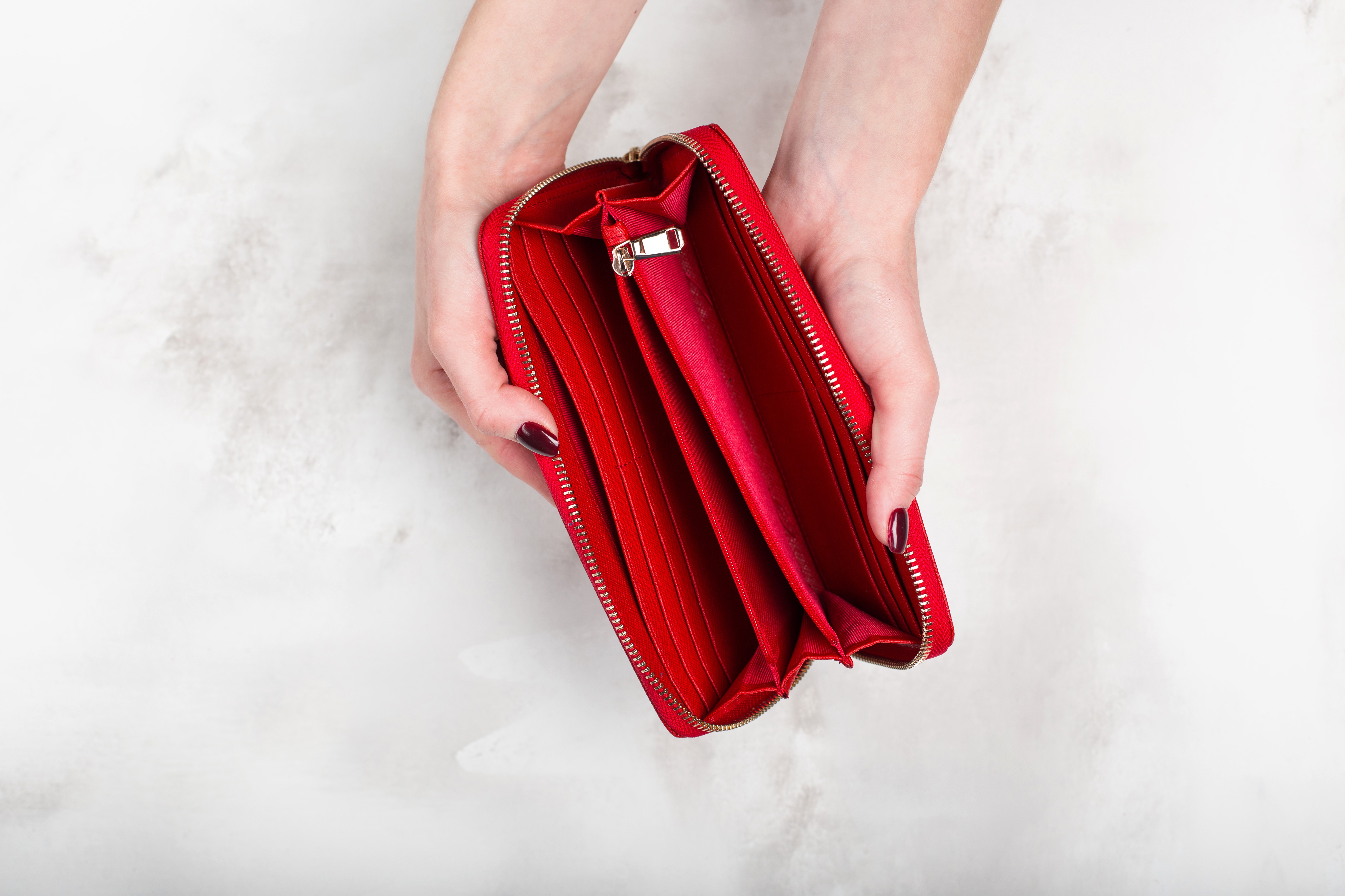 Empty purse